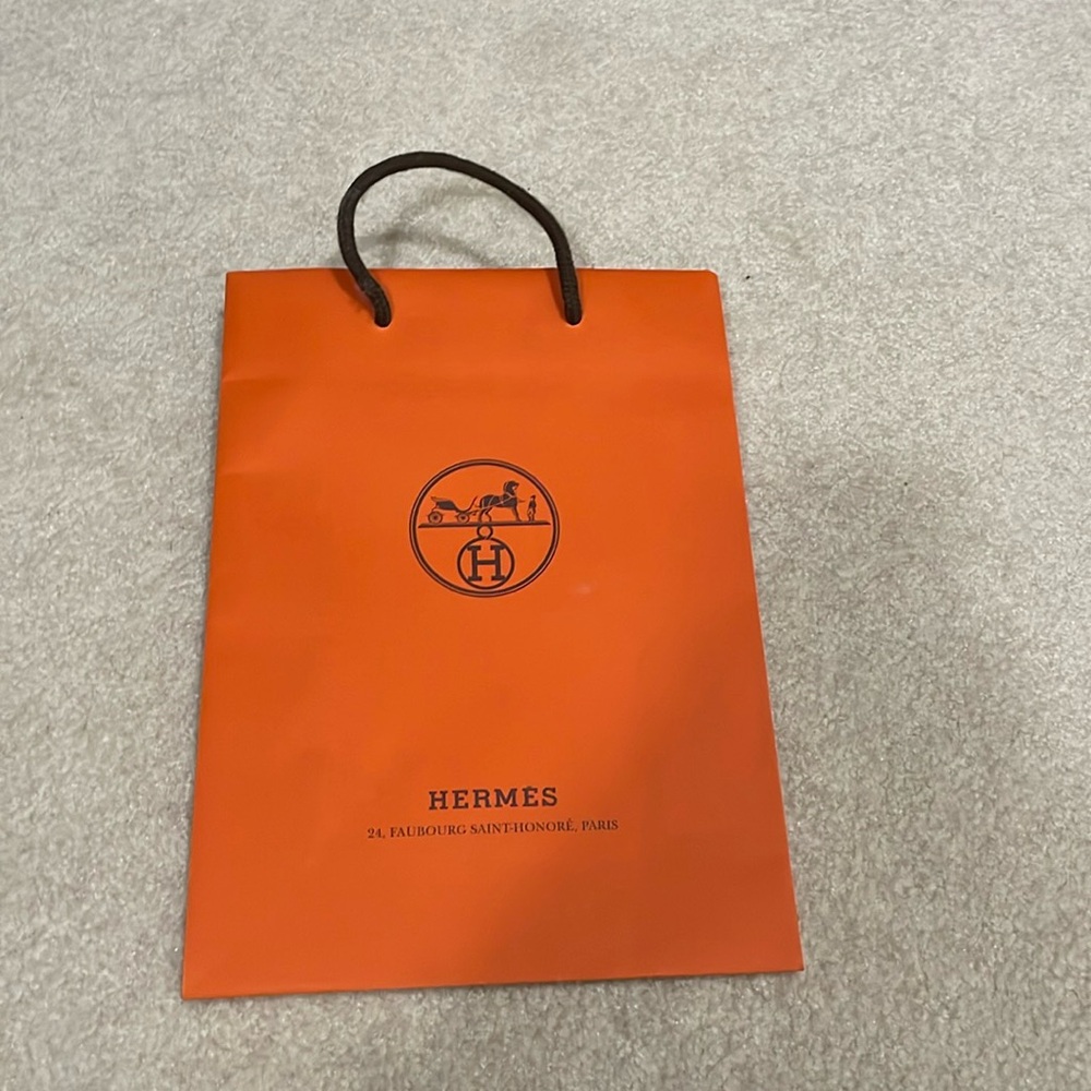 Hermes shopping gift bag